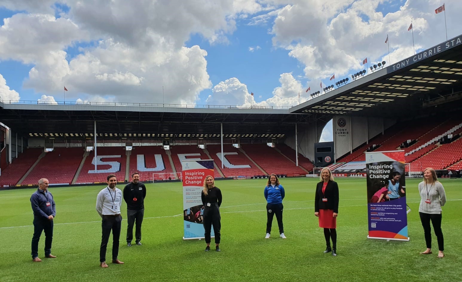 Legacy partners meet to launch the programme at Bramall Lane