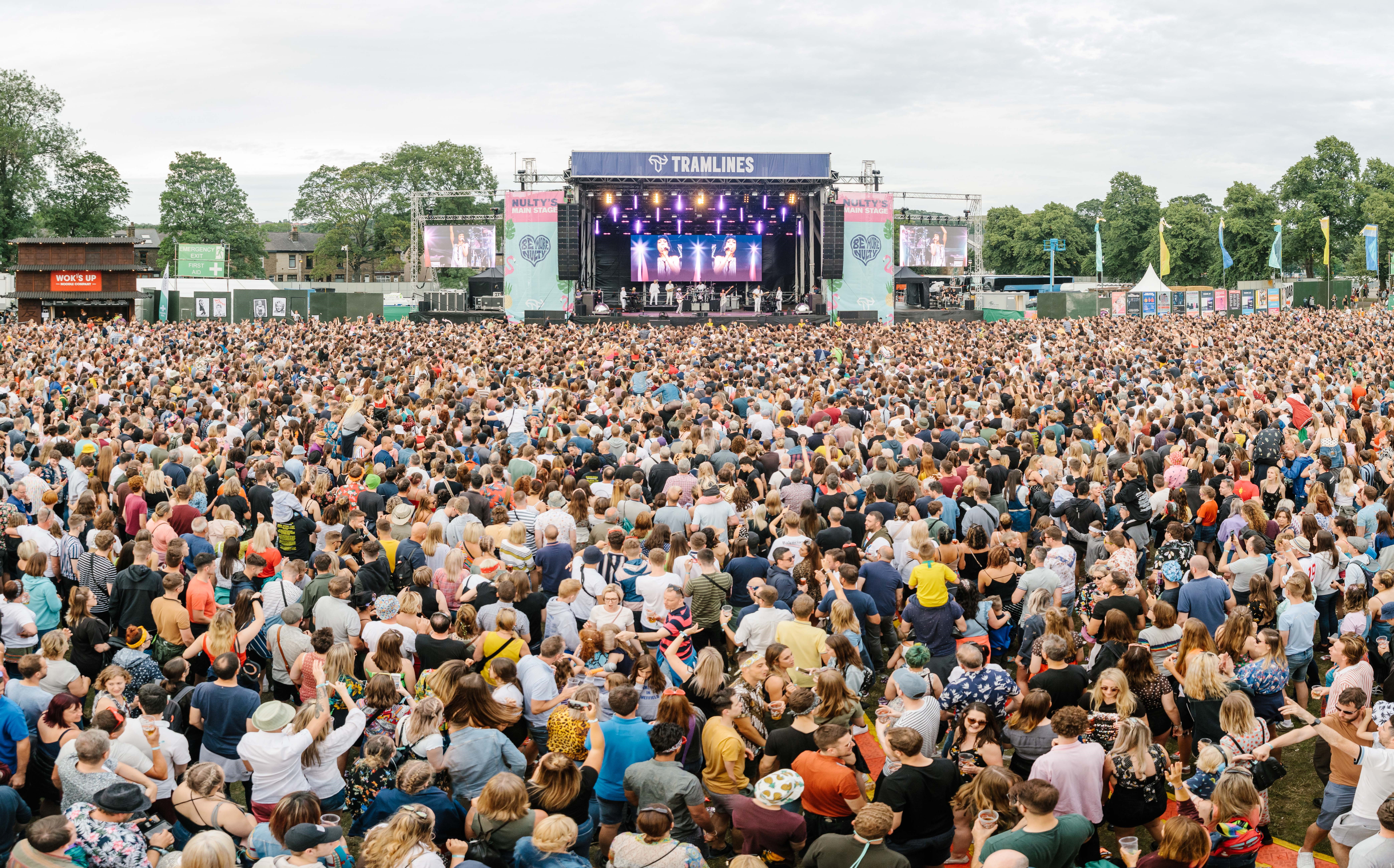 Festival goers at Tramlines 2019