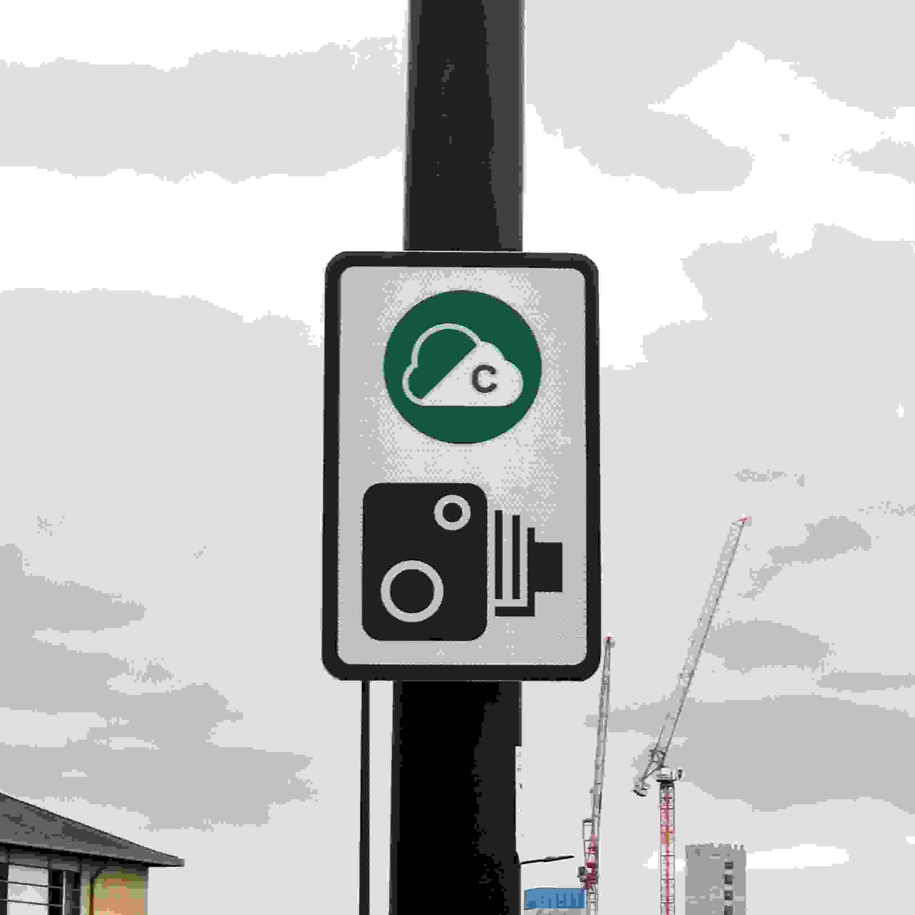 Clean Air Zone camera road sign