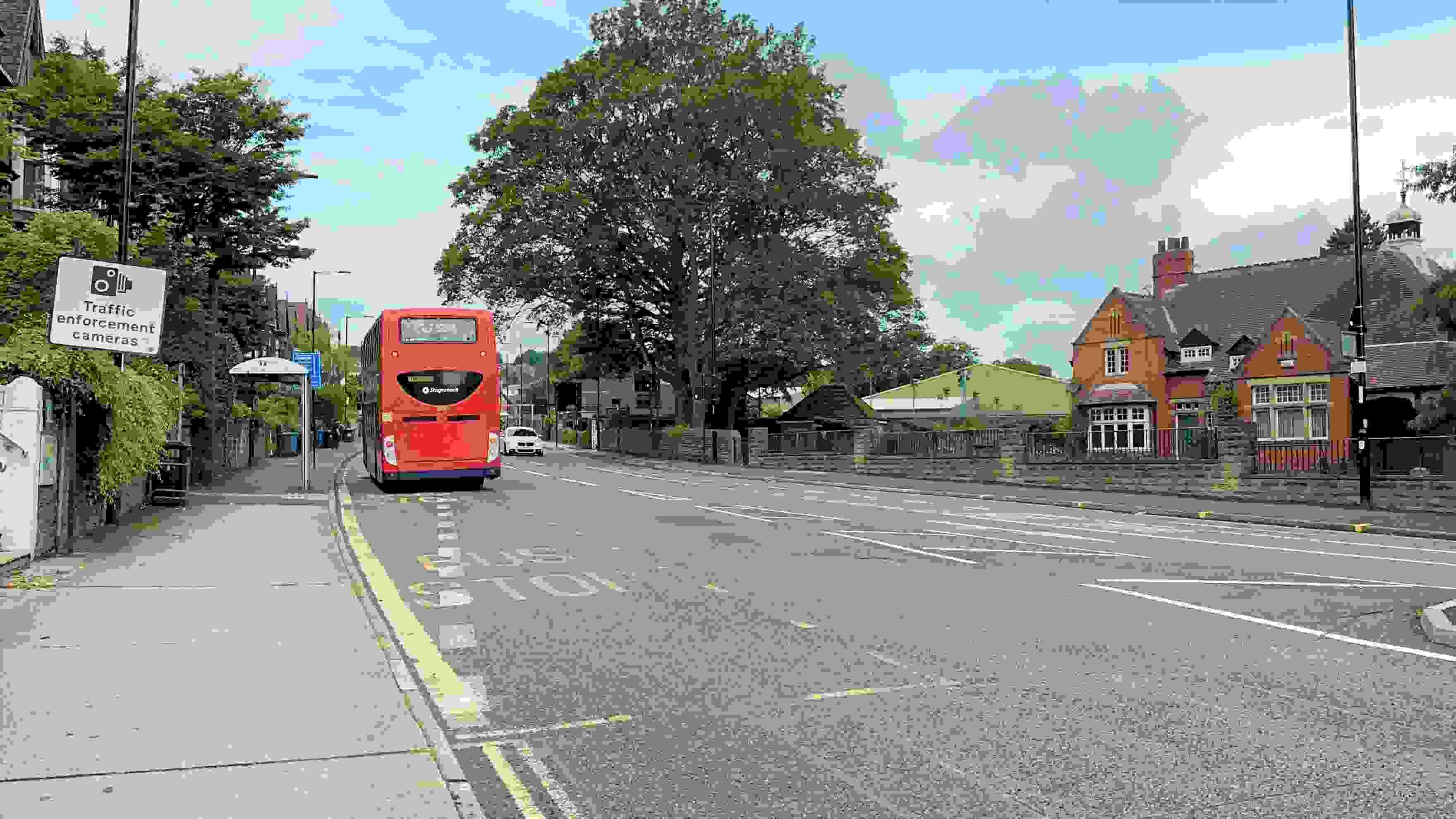 A bus on Ecclesall Road