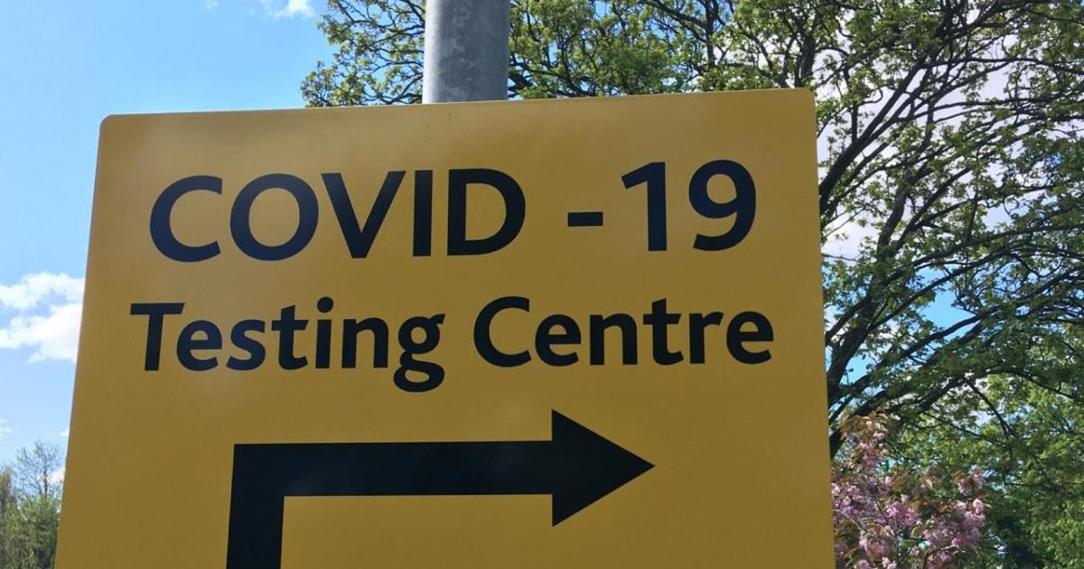 Covid Testing Centre signage