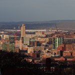 Sheffield skyline showing buildings and scenery