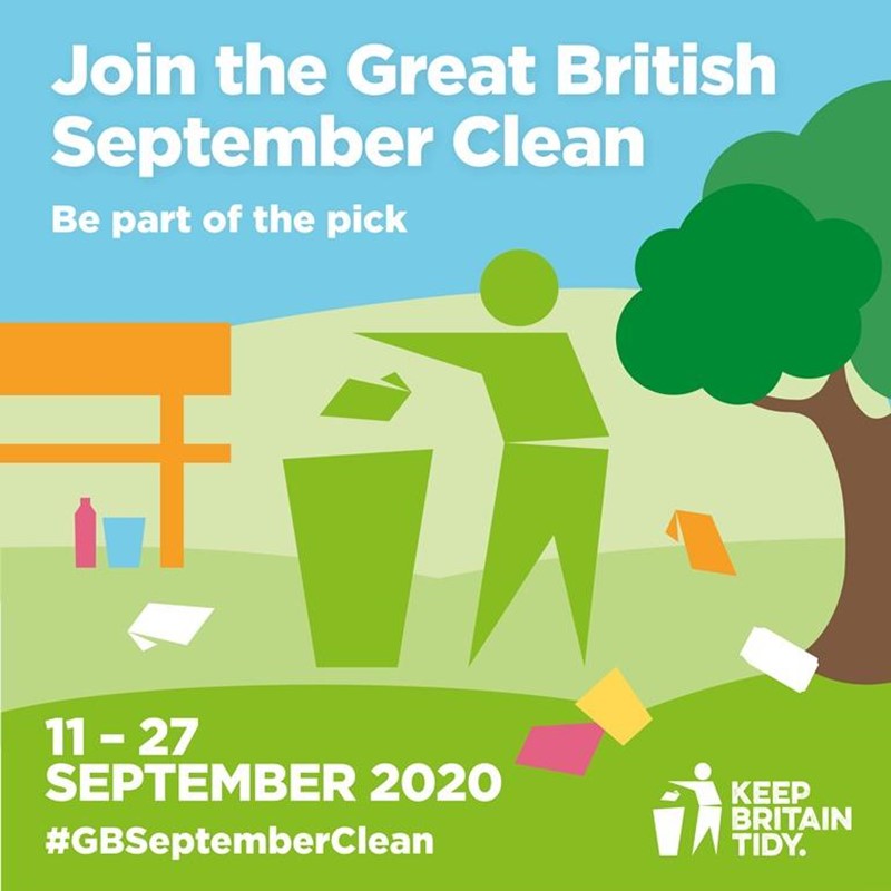Join the great British September clean with Keep Britain Tidy logo