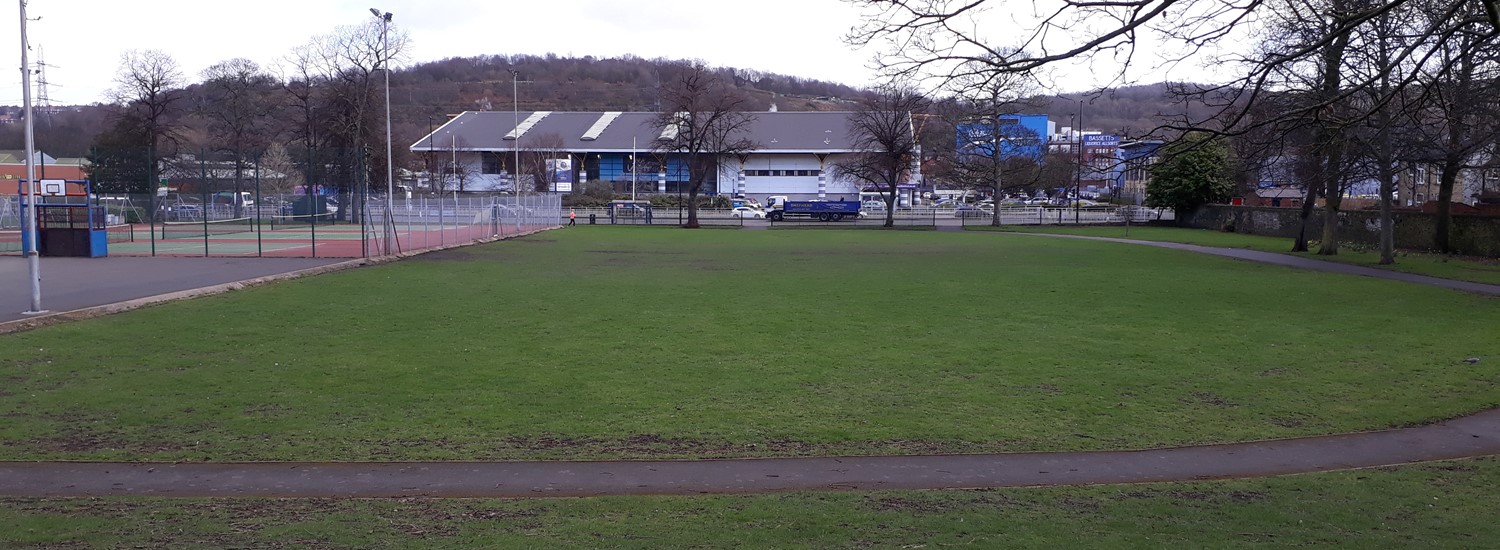 Hillsborough Park, site of the new bike park