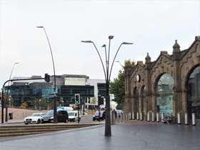 Sheaf Square outside the Sheffield Railway station
