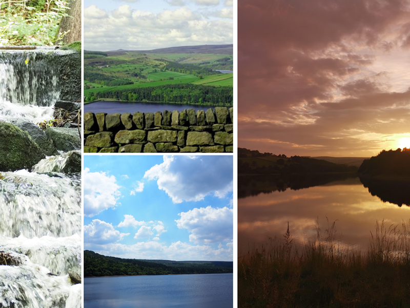 various photos of outdoors locations in Sheffield