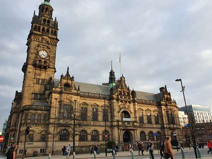 Front of the Sheffield Town Hall