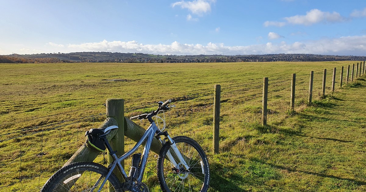 A bike at the top of Shirebrook Valley Nature Reserve in Sheffield