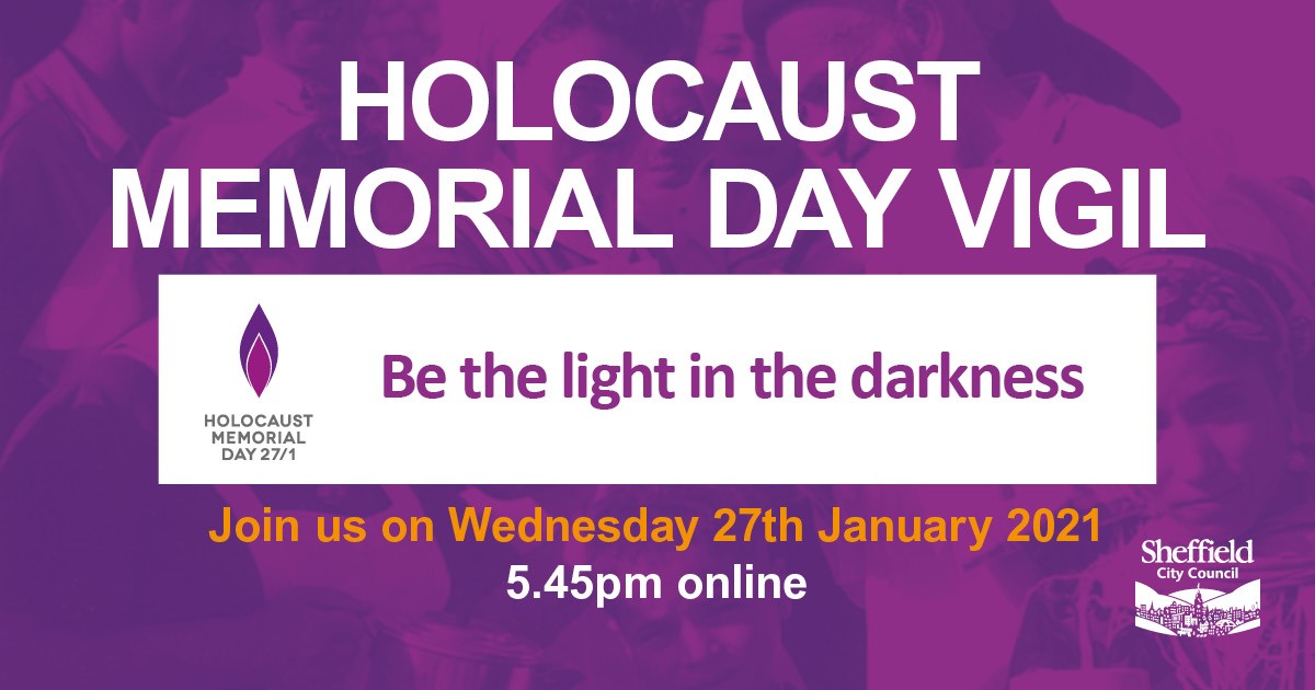Holocaust Memorial Day Vigil poster