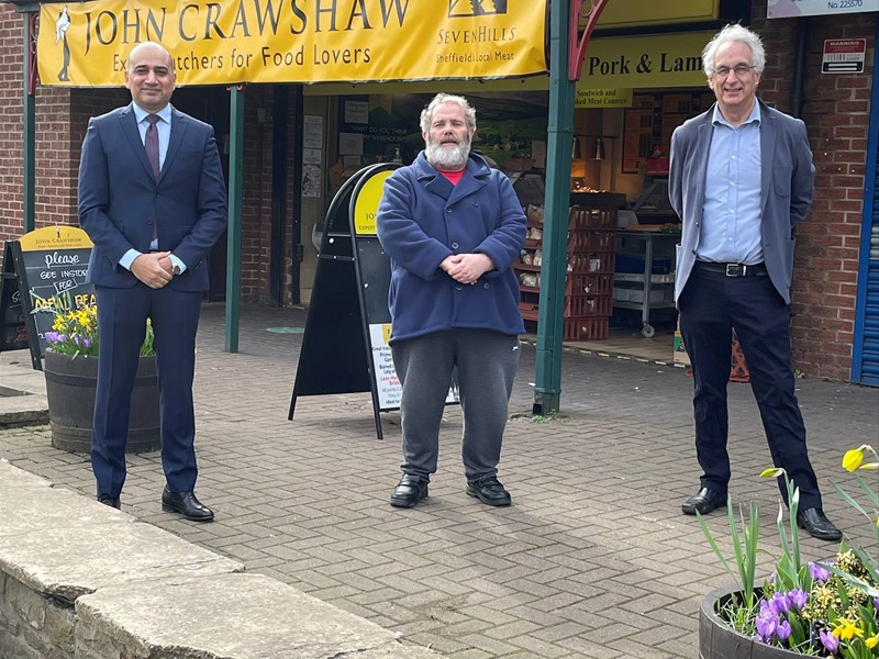 Cllr Iqbal(left), Cllr Bainbridge (middle) and Cllr Hurst (Right) in Chapeltown - Copy