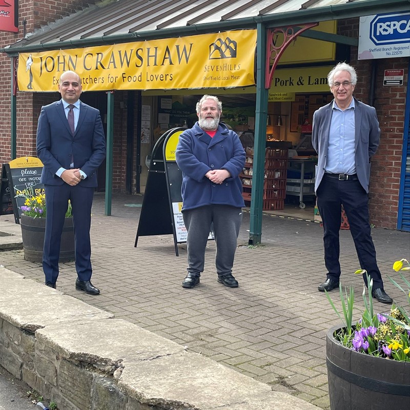 Cllr Iqbal(left), Cllr Bainbridge (middle) and Cllr Hurst (Right) in Chapeltown - Copy