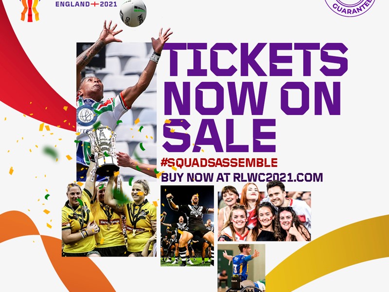 Rugby League World Cup tickets on sale design