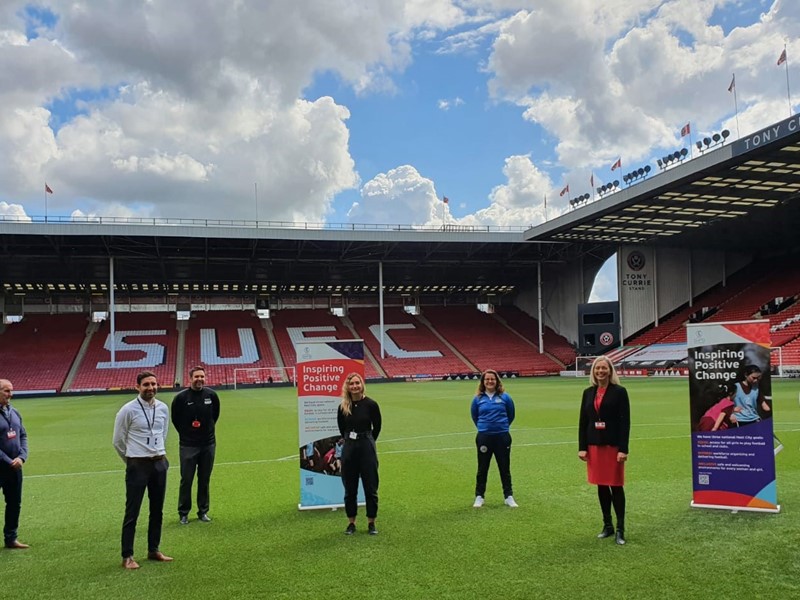 Legacy partners meet to launch the programme at Bramall Lane