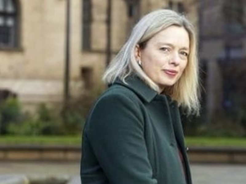 Kate Josephs outside Sheffield Town Hall