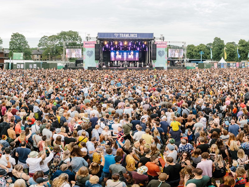 Crowd at Tramlines festival in 2019
