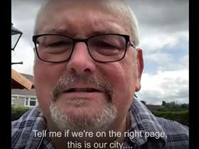 Video screenshot of Councillor Terry Fox
