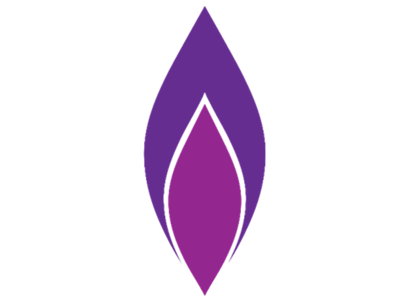 Purple flame for Holocaust Memorial Day