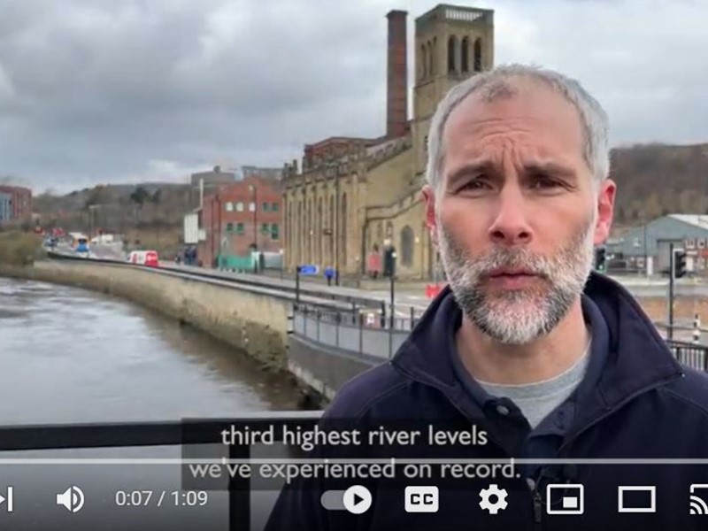 James Mead standing by River Don in Sheffield