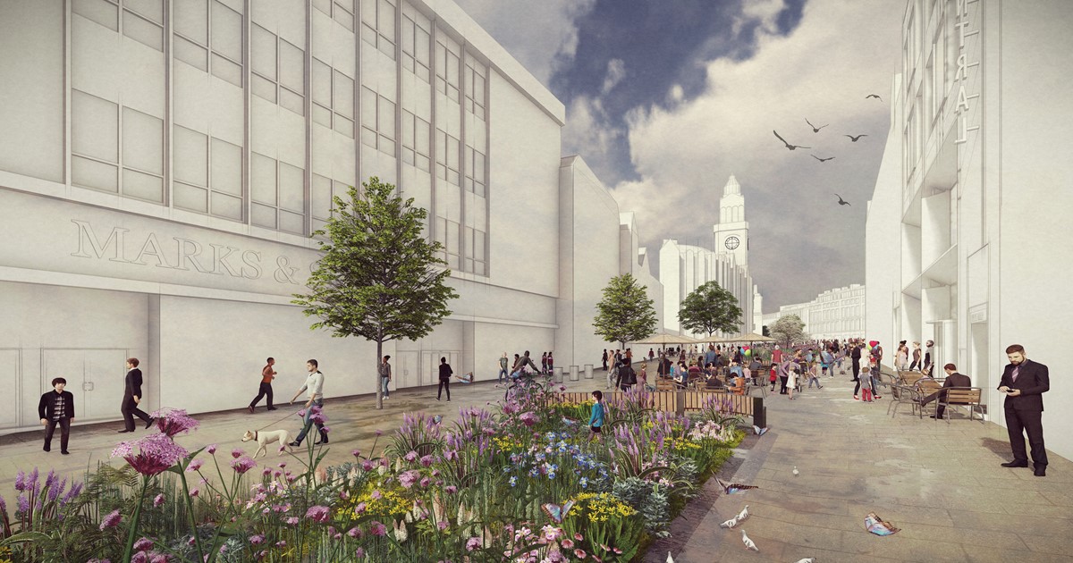 A CGI mock up of what Fargate will look like after works carried out