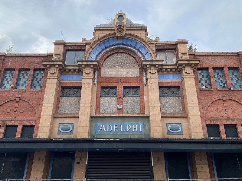 The former Adelphi Cinema building in Attercliffe, off Attercliffe Road