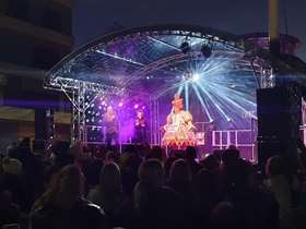 Stage entertainment from the Sheffield Christmas Light Switch On stage in 2021