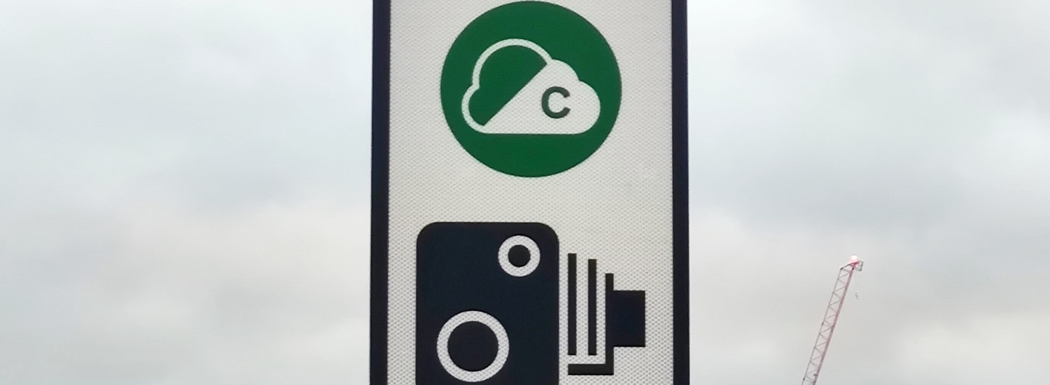 Clean Air Zone camera road sign