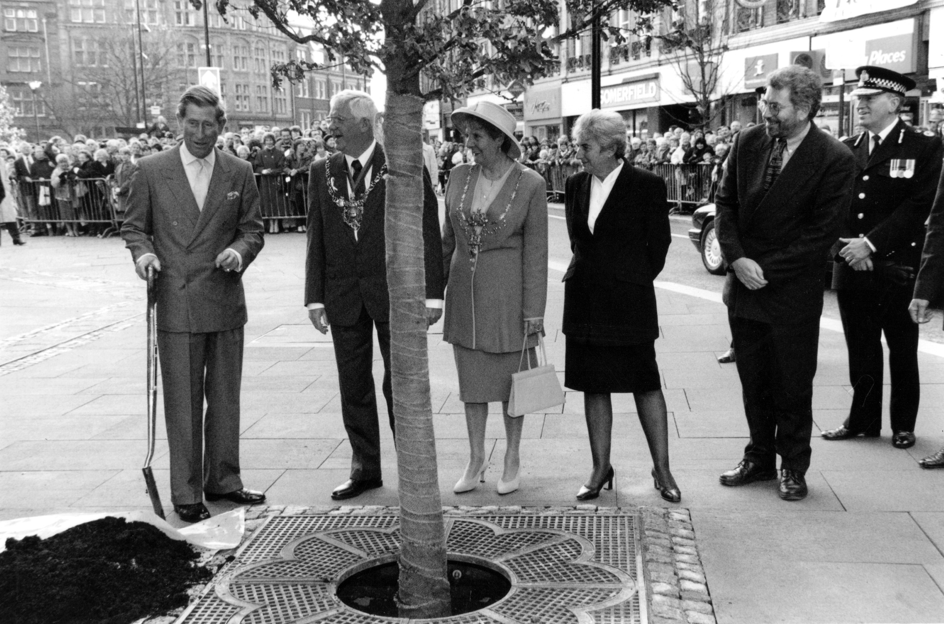 Prince Charles, Lord Kerslake and other officials. 