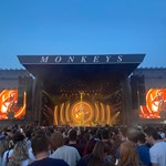 The Arctic Monkeys stage taken from the crowd.