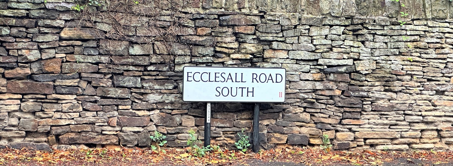 Ecclesall Road South sign