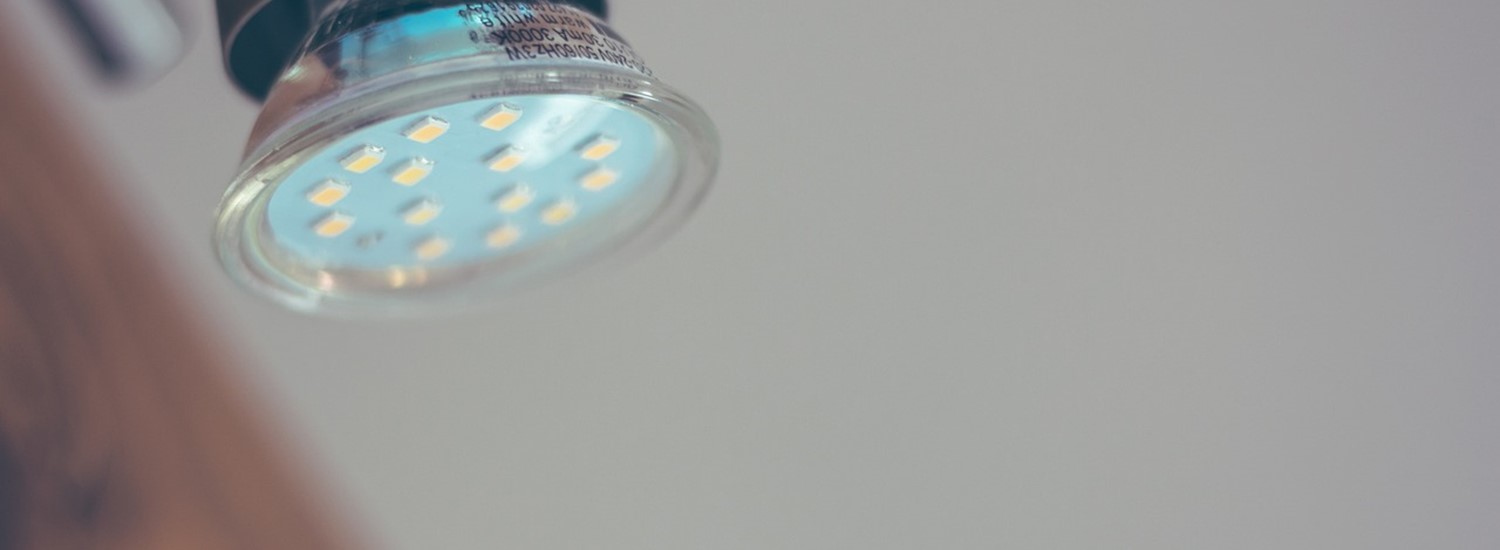 An LED lightbulb 