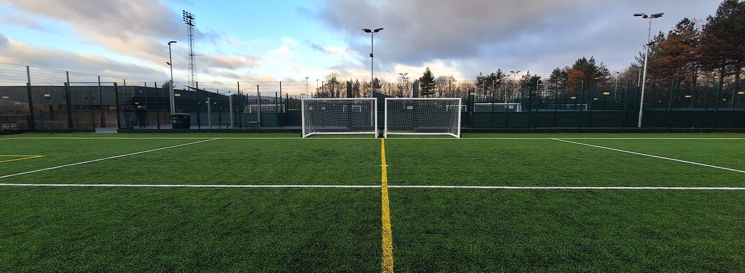 Newly refurbished pitches at Woodbourn Road 