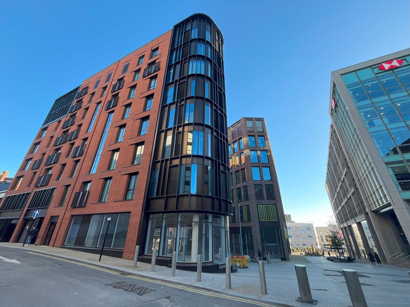 The Burgess building in Sheffield on a sunny day