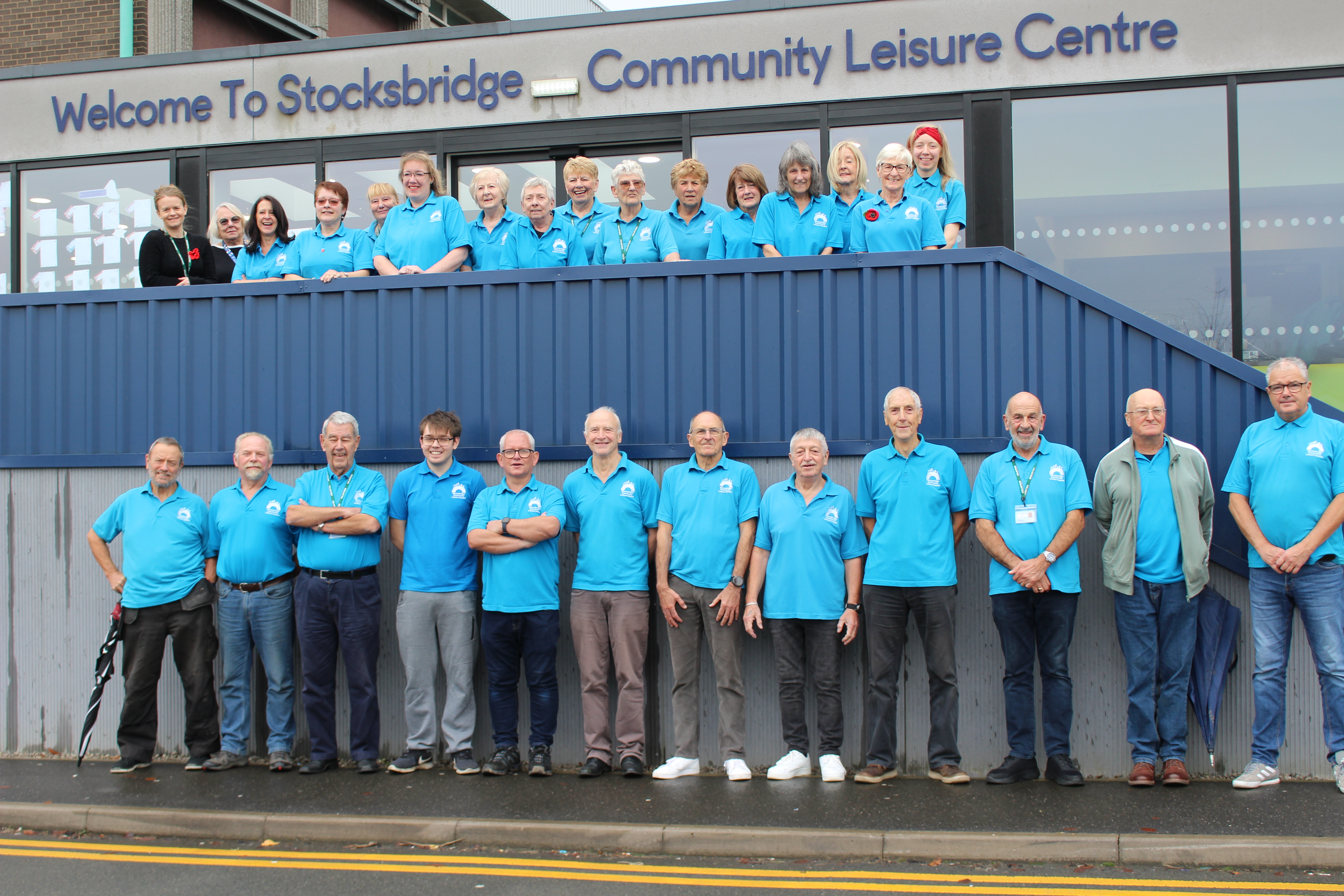 Stocksbridge Leisure Centre staff outside 
