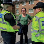New approach to tackle crime in Sheffield suburb Police speaking to member of the community