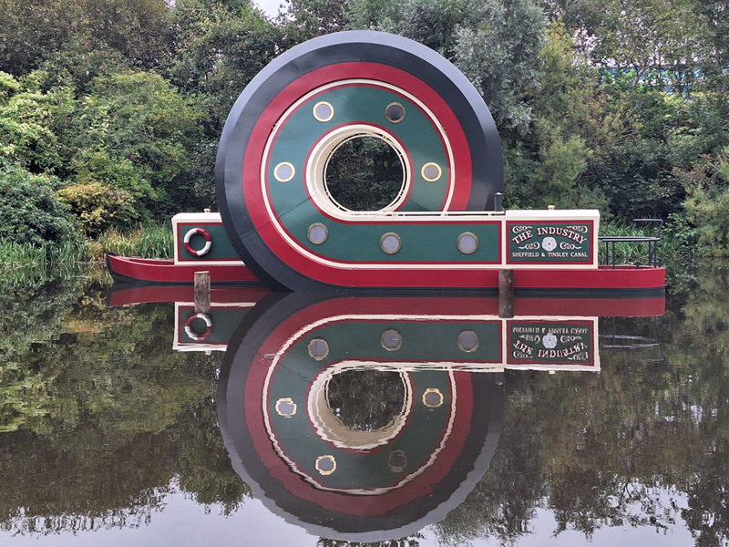 New looping canal boat in tradition canal boat colours