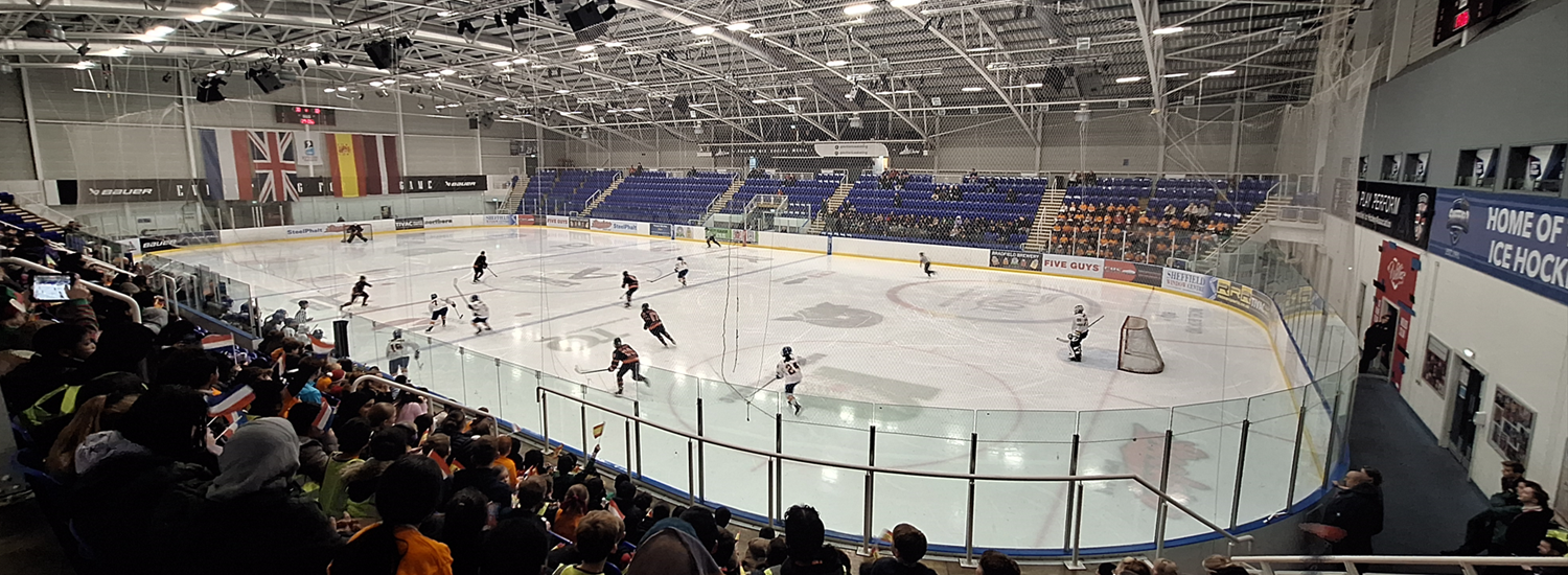 View of the rink at iceSheffield