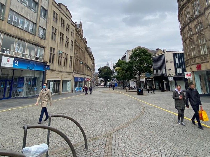 Sheffield city centre street