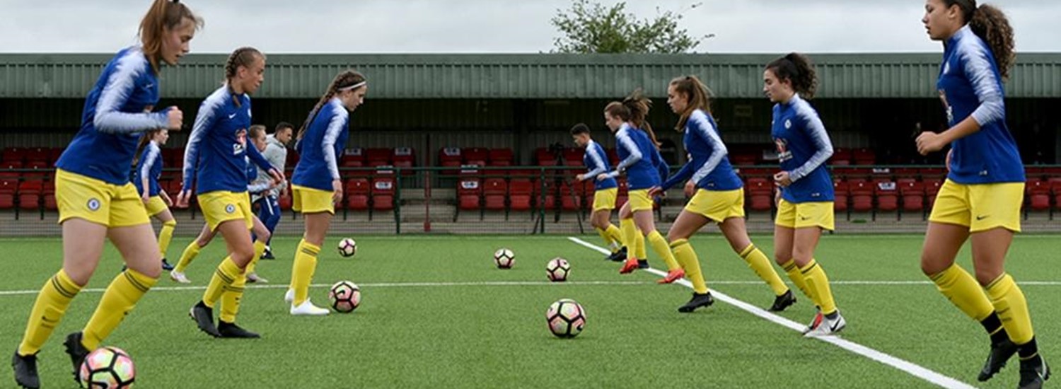 Women playing football
