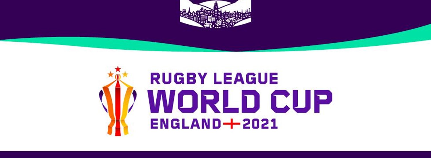 Rugby League World Cup logo with Sheffield Council logo