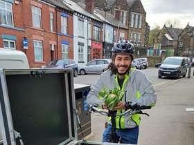 Local businesses receive E-Bikes for deliveries