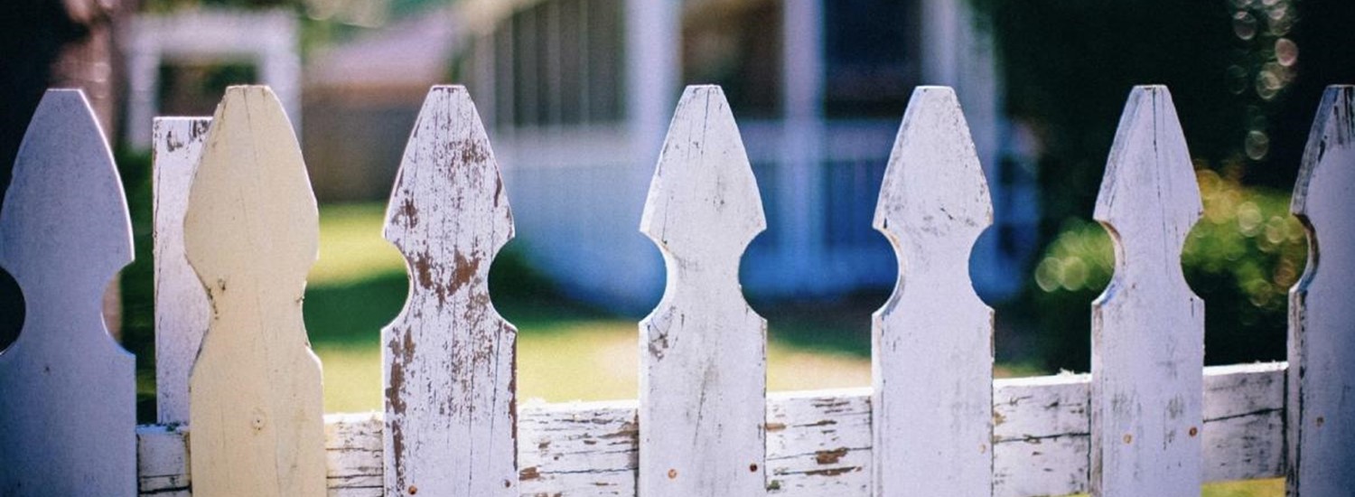 white picket fence