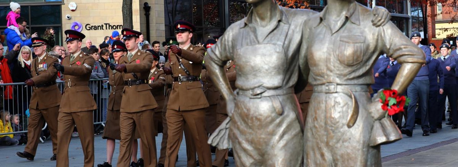 Women of steel statue 