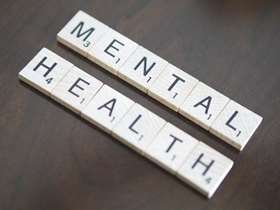 Mental health word tiles