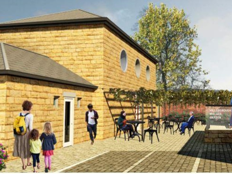 Hillsborough Park proposed cafe image