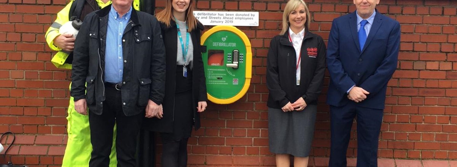 Defibrillator at Olive Grove