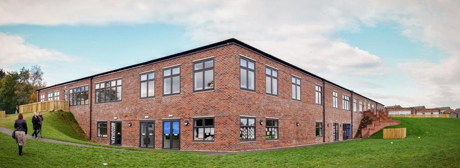 Front of a school building